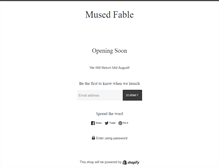 Tablet Screenshot of musedfable.com